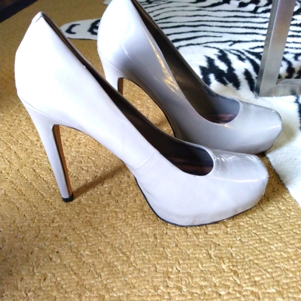 Gray stilettos size 8.5